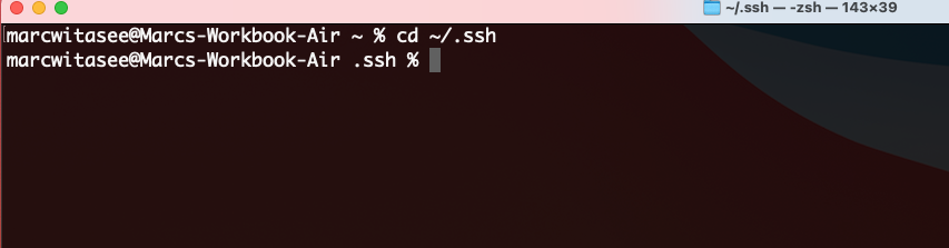 SSH directory screenshot - Mac